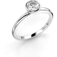 Festive Auréa Bezel 0.50 ct timanttisormus 18-741-050-VK-HSI1