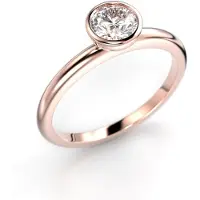 Festive Auréa Bezel 0.50 ct timanttisormus 14-741-050-PK-LABGVS1