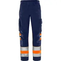 Fristads Vihreä Housut Huomio Luokka 1 2668 GPLU Huomio-oranssi/Laivastonsininen D112