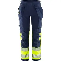 Fristads Työkaluhousut Luokka 1 2643 GSTP Huomiokeltainen/Laivastonsininen C156