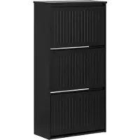 SoBuy Kenkäkaappi 61x26x120cm., musta väri