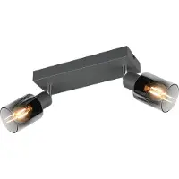 TRIO Cadiz spottivalaisin 2xE14 27cm antrasiitti/kromattu