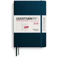 Adlibris Kalenteri Weekly Planner &amp; Notebook 2026 A5 Deep Sea