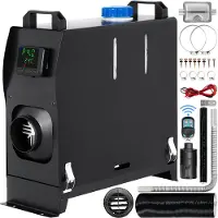 Vevor 5-8 kW dieselilmalämmitin, dieselkäyttöinen pysäköintilämmitin, kaikki yhdessä 12 V:n kuorma-auton lämmitin, yksi ulostuloaukko, mustalla LCD-kytkimellä, nopeasti lämmittävä diesellämmitin, matk
