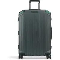 Piquadro PQLM 4-pyöräinen vetolaukku 68 cm Vihreä