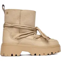 Tommy Hilfiger Real Shearling Laceup Snowboot - Beige - 39