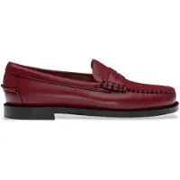 Sebago for woman. 76112KW Dan Classic Leather Moccasins maroon (41), Flat, None, Casual