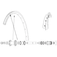Mavic Rear Ksyrium Sl Rb Maantiepyörän Vanne