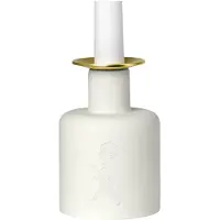 Solstickan - Kynttilänjalka 10x7 cm Valkoinen