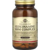 Solgar - Glukosamiini MSM-kompleksi ilman äyriäisiä (120 kapselia)