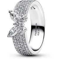 Pandora Timeless kimaltava perhonen hopeasormus 194270C01-50