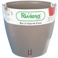 Riviera Eva Pyöreä Ruukku - Taupe - 46 cm