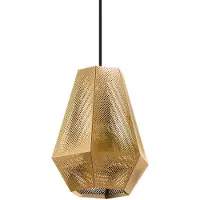 Eglo 43226 - Kattokruunu narulla CHIAVICA 1xE27/28W/230V halkaisija 20 cm kultainen