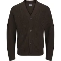 Jack & Jones Jjconnor Knit V-Neck Cardigan - Brown - XXL