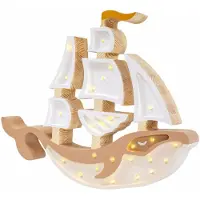 Little Lights Valaisin Alus, Pirate Brown