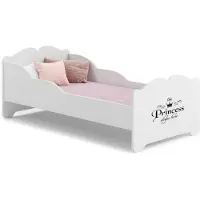 Kobi Meble s. c. Lastensänky Anna patjalla 144 cm x 75 cm x 63 cm, prinsessa nukkuu tässä
