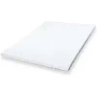 THE WHITE STONE Ergonominen patjanpäällinen - - Ergonominen patjanpäällinen - 100 x 220 cm - 6 cm - Pestävä pölypunkkiestävällä kankaalla