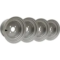 Parnells Sarja 4 - 6.00x10 Pyörän vanne 4/100/60 hopea
