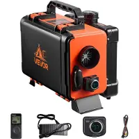 Vevor diesellämmitin, 5-8 kW, DC 12V/24V, kannettava dieselilmalämmitin kaukosäätimellä ja LCD-näytöllä, nopea lämmitys, hiljainen, 4,5 litran polttoainesäiliö kuorma-autoihin, pakettiautoihin, matkai