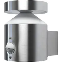 Osram Ulkoseinävalaisin liiketunnistimella ENDURA STYLE CYLINDER, Alumiini/harmaa/sinkki, Ruostumaton teräs, Moderni