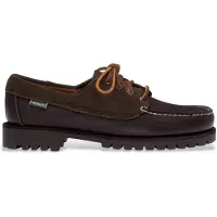 Sebago for man. 77123CW Brown Askook Leather Moccasins (41), Flat, 1 to 3 cm, Laces, Casual, Classic