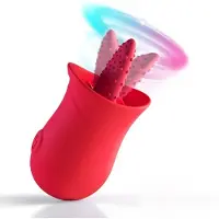 Dark Red Brand Klitorisstimulaattori - hieroja, punainen