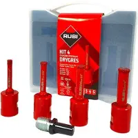 Rubi Timanttireikäsaha -setti DRYGRES PREMIUM MINI KIT; 4 kpl.