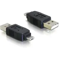 DeLOCK – USB adapter, Type A male to Micro-A male, black (65037)