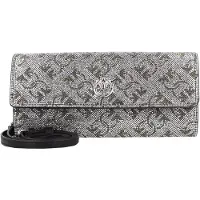 Pinko Love Kytkinlompakko Nahka 19.5 cm Hopeanvärinen