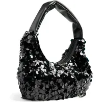 Pieces Pcmaddie Sequins Shoulder Bag - Black - ONE SIZE