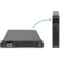 Digitus DN-170095 UPS-virtalähde Taajuuden kaksoismuunnos (verkossa) 1,5 kVA 2000 W 8 AC-pistorasia(a) (DN-170095)