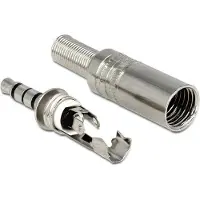 DeLOCK 65546, 3.5 mm, Hopea, Metalli