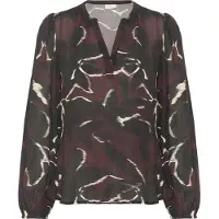 Kaffe Kabeate Amber Blouse - Burgundy - 38