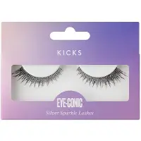 KICKS Beauty Eye-Conic - Silver Sparkle Lashes Silver