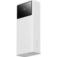 Baseus EnerFill Powerbank 30000mAh 22.5W USB:llä, USB-C - Valkoinen