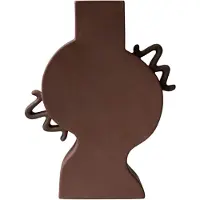 DBKD Litteä maljakko 33 cm Ruskea