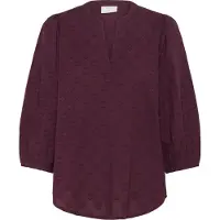 Kaffe Kaenya Blouse 3/4 Sl - Burgundy - 38