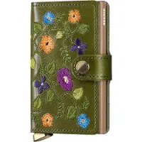 Secrid Miniwallet Stitch Floral Nahkainen Lompakko