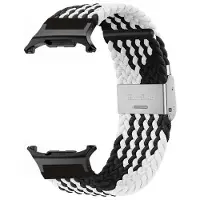CaseOnline Punottu kellon ranneke Samsung Galaxy Watch Ultra (2025) - Mustavalkoi