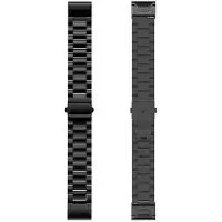 CaseOnline Kellon ranneke ruostumatonta terästä Garmin Descent Mk2S - Musta