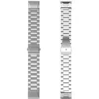 CaseOnline Kellon ranneke ruostumatonta terästä Garmin Quatix 6 - Hopea