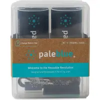 Pale Blue Li-Ion Rechargeable D Battery -akkuparisto, 2 kpl