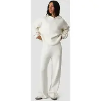 ICANIWILL Soft Knit Oversized Pants White