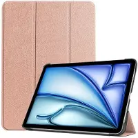 SKALO iPad Air 11 (2024) Trifold Suojakotelo - Ruusukulta