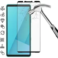 Mtp Products Sony Xperia 10 VII Täysi suoja Panssarilasi - 9H - musta reuna
