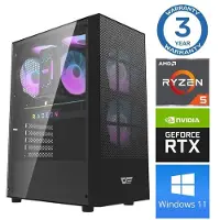 INTOP Tietokone Ryzen 5 5600X 16GB 500SSD M.2 NVME RTX3050 6GB WIN11
