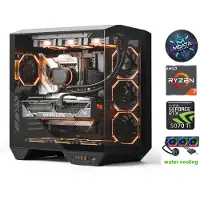 Mdata Gaming Tietokone HydroX Pro Ryzen 7 7800X3D 32GB 512GB SSD 1TB HDD RTX 5070Ti Windows 11