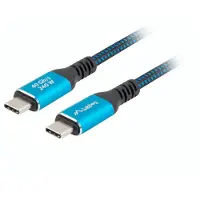 Lanberg USB-C 4.0 -USB-C -kaapeli 240W 8K 60HZ - 0,5 metriä