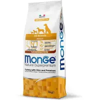 Monge Dry Dog Natural Superpremium Spec. Line All Breeds Adult kuivaruoka koirille kalkkunan kanssa, 12 kg