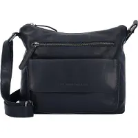 Chesterfield Wax Pull Up Crossbody-laukku Nahka 25 cm Musta